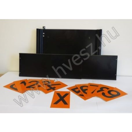 ADR tábla cserélhető számokkal