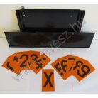 ADR tábla cserélhető számokkal